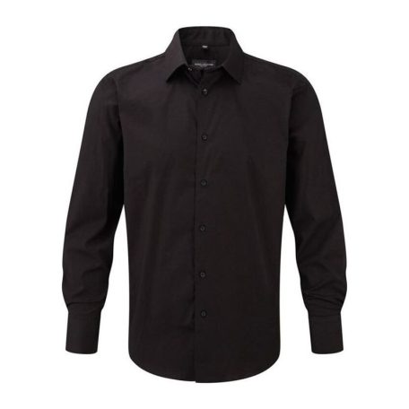 MENS LONG SLEEVE EASY CARE FITTED SHIRT