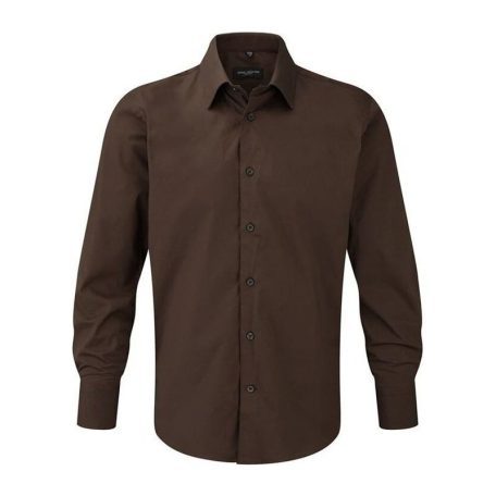 MENS LONG SLEEVE EASY CARE FITTED SHIRT