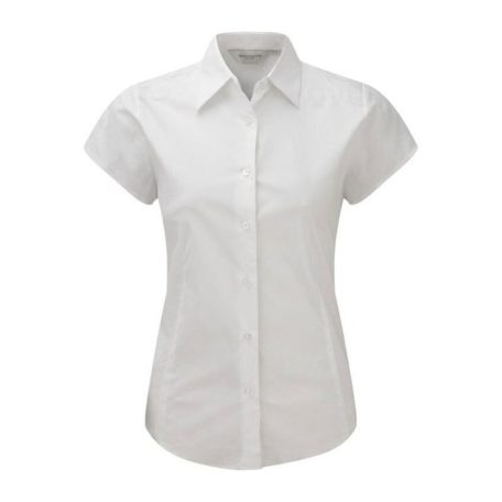 LADIES SHORT SLEEVE EASY CARE FITTED SHIRT