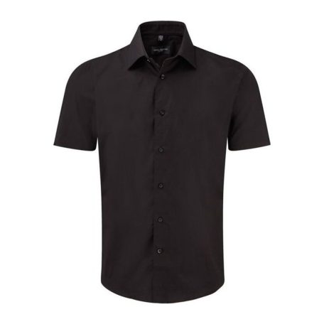 MENS SHORT SLEEVE EASY CARE FITTED SHIRT