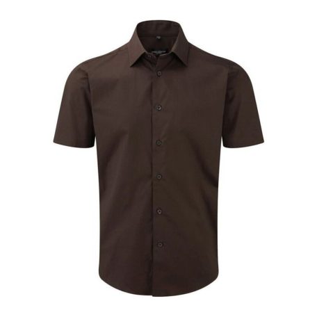 MENS SHORT SLEEVE EASY CARE FITTED SHIRT