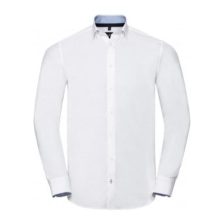 MEN'S L/S TAILORED CONTRAST ULTIMATE STRETCH SHIRT