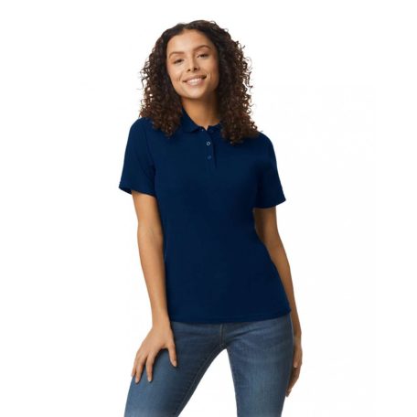 Gildan GIL64800-B3 SOFTSTYLE® LADIES' DOUBLE PIQUÉ POLO WITH 3 COLOUR-MATCHED BUTTONS 2XL