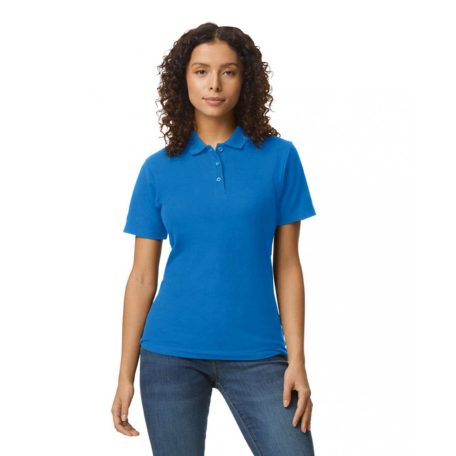 Gildan GIL64800-B3 SOFTSTYLE® LADIES' DOUBLE PIQUÉ POLO WITH 3 COLOUR-MATCHED BUTTONS 2XL