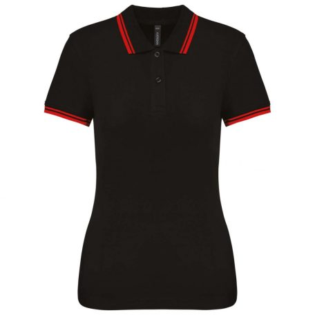 Kariban KA273 LADIE'S 2 STRIPED SHORT SLEEVED POLOSHIRT L