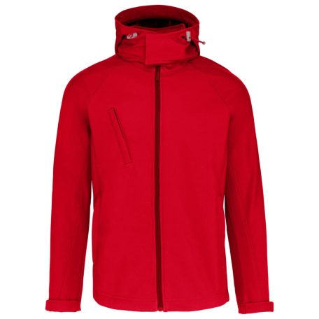 KA413 MEN'S DETACHABLE HOODED SOFTSHELL JACKET