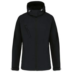 KA414 LADIES' DETACHABLE HOODED SOFTSHELL JACKET