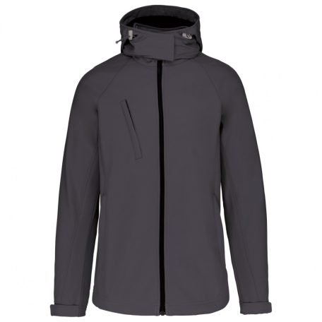 KA414 LADIES' DETACHABLE HOODED SOFTSHELL JACKET