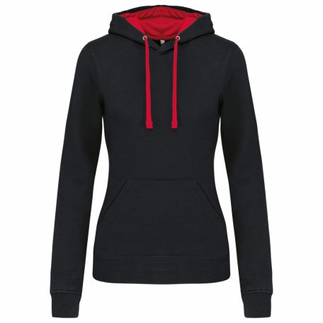 Kariban KA465 LADIES’ CONTRAST HOODED SWEATSHIRT XS