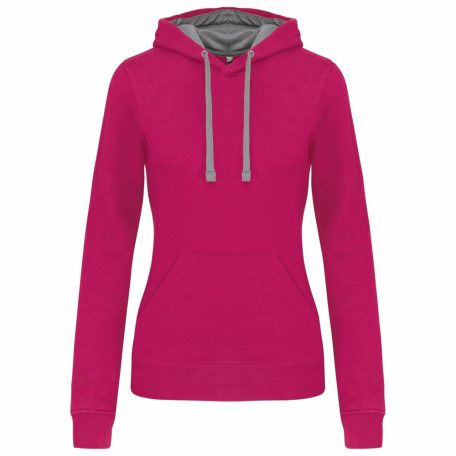 Kariban KA465 LADIES’ CONTRAST HOODED SWEATSHIRT XS