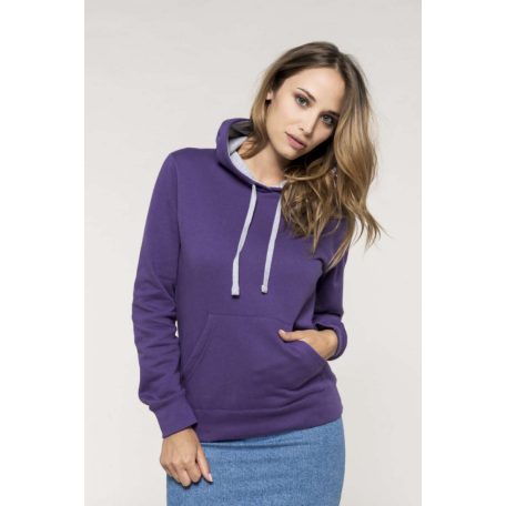 Kariban KA465 LADIES’ CONTRAST HOODED SWEATSHIRT XS