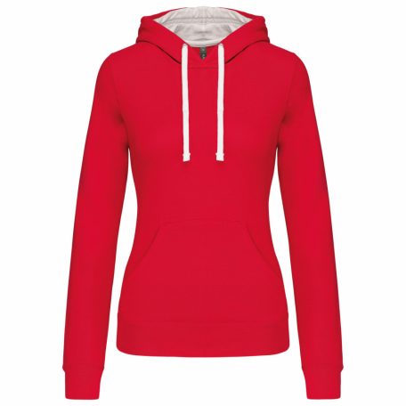 Kariban KA465 LADIES’ CONTRAST HOODED SWEATSHIRT XS