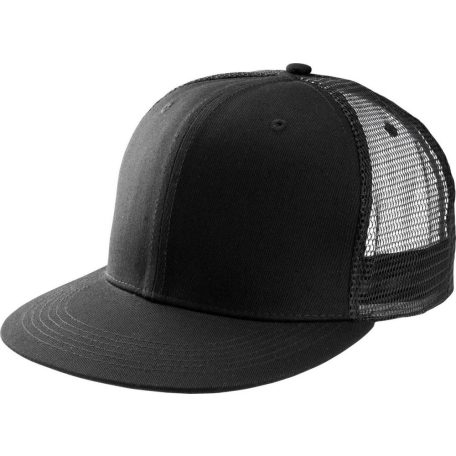 KP113 TRUCKER FLAT PEAK CAP - 6 PANELS