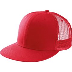 KP113 TRUCKER FLAT PEAK CAP - 6 PANELS