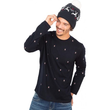 KP512 WINTER BEANIE WITH REINDEER DESIGN