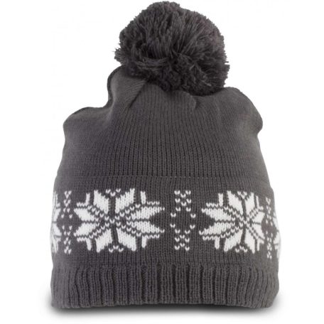 KP540 FAIR ISLE KNIT BEANIE