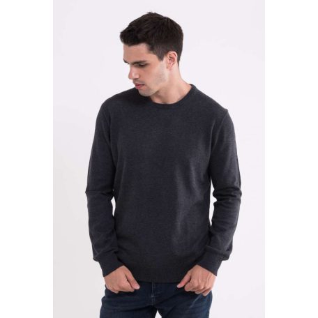 LW9188 MEN’S CREW NECK FINE GAUGE COTTON PULLOVER