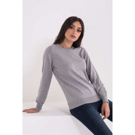 LWL9188 LADIES’ CREW NECK FINE GAUGE COTTON PULLOVER