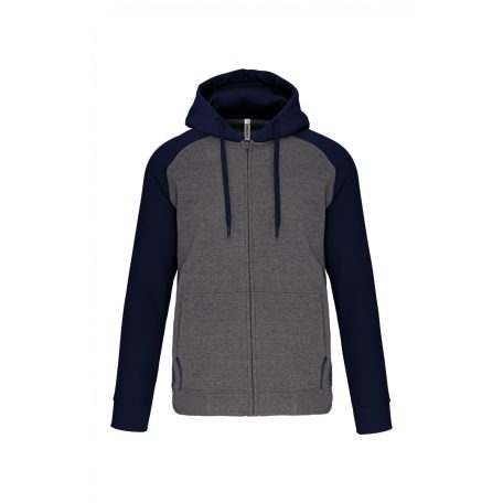 Proact PA380 UNISEX TWO-TONE ZIPPED HOODED FLEECE JACKET L