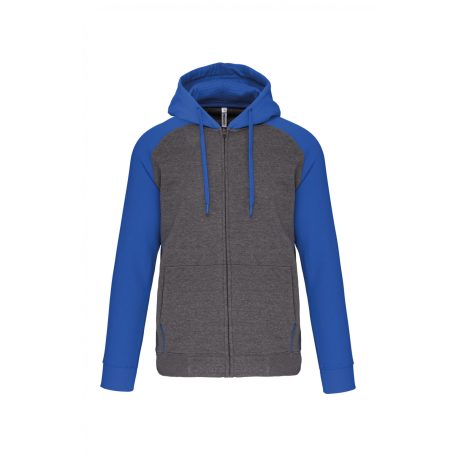 Proact PA380 UNISEX TWO-TONE ZIPPED HOODED FLEECE JACKET M