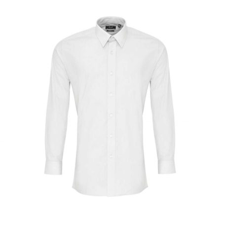 PR204 MEN’S LONG SLEEVE FITTED POPLIN SHIRT