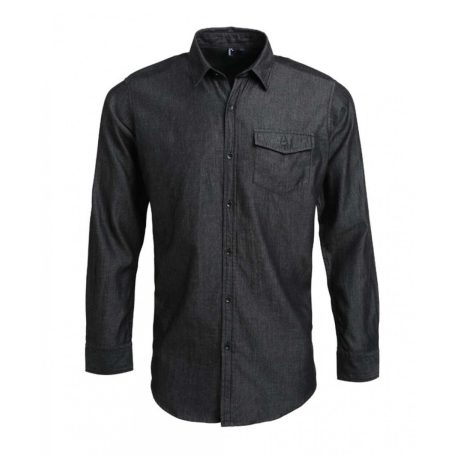 PR222 MEN’S JEANS STITCH DENIM SHIRT