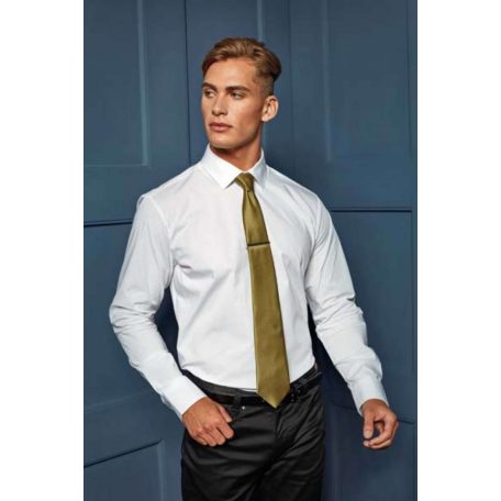 PR244 MEN'S STRETCH-FIT COTTON POPLIN LONG SLEEVE SHIRT