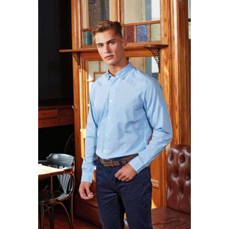 PR252 'MAXTON' CHECK MEN'S LONG SLEEVE SHIRT