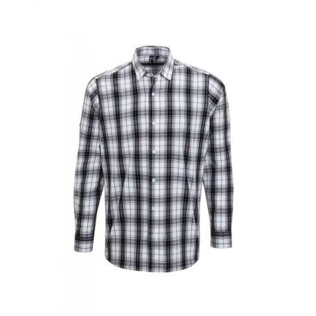 PR254 'GINMILL' CHECK - MEN'S LONG SLEEVE COTTON SHIRT