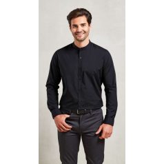   Premier PR258 BANDED COLLAR 'GRANDAD' LONG SLEEVE SHIRT S