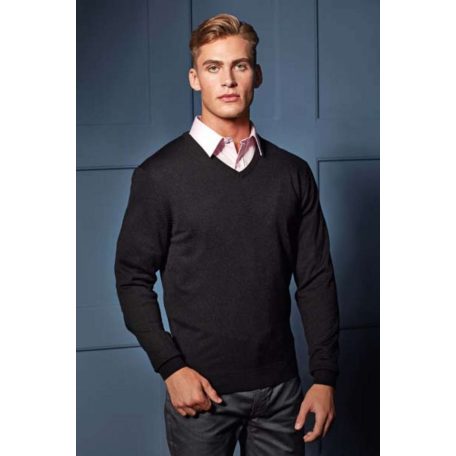 PR400 'ESSENTIAL' ACRYLIC MEN'S V-NECK SWEATER