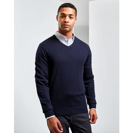 PR400 'ESSENTIAL' ACRYLIC MEN'S V-NECK SWEATER