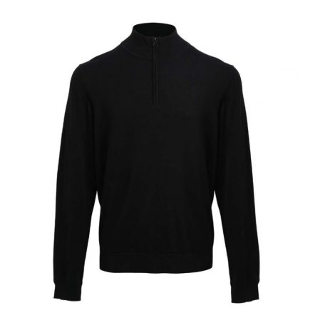 PR695 MEN'S QUARTER-ZIP KNITTED SWEATER