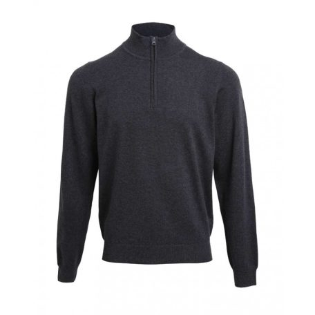 PR695 MEN'S QUARTER-ZIP KNITTED SWEATER