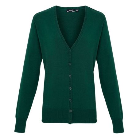 PR697 WOMEN'S BUTTON-THROUGH KNITTED CARDIGAN