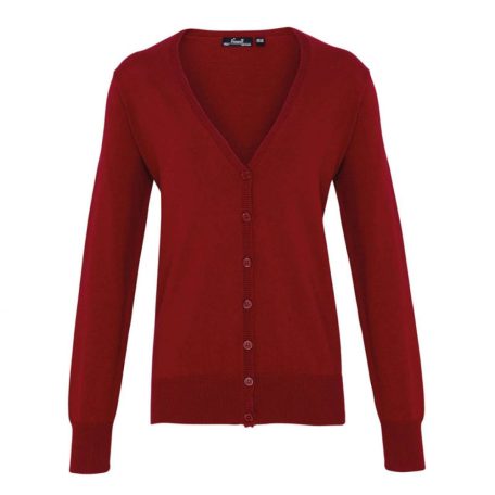 PR697 WOMEN'S BUTTON-THROUGH KNITTED CARDIGAN