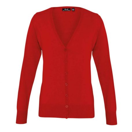 PR697 WOMEN'S BUTTON-THROUGH KNITTED CARDIGAN