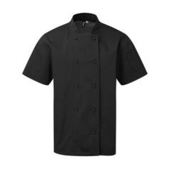   Premier PR902 CHEF'S COOLCHECKER® SHORT SLEEVE JACKET S