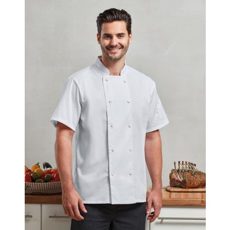 Premier PR902 CHEF'S COOLCHECKER® SHORT SLEEVE JACKET L