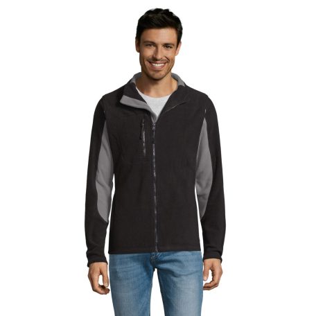 SO55500 SOL'S NORDIC - MEN’S TWO-COLOUR ZIPPED FLEECE JACKET