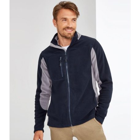 SO55500 SOL'S NORDIC - MEN’S TWO-COLOUR ZIPPED FLEECE JACKET