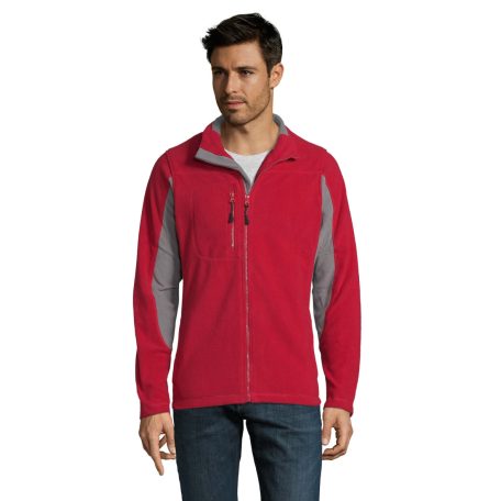 SO55500 SOL'S NORDIC - MEN’S TWO-COLOUR ZIPPED FLEECE JACKET