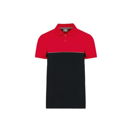 Designed To Work WK210 UNISEX ECO-FRIENDLY TWO-TONE SHORT SLEEVE POLO SHIRT XS