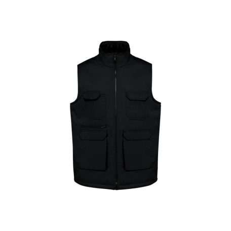 Designed To Work WK607 UNISEX PADDED MULTI-POCKET POLYCOTTON VEST 3XL